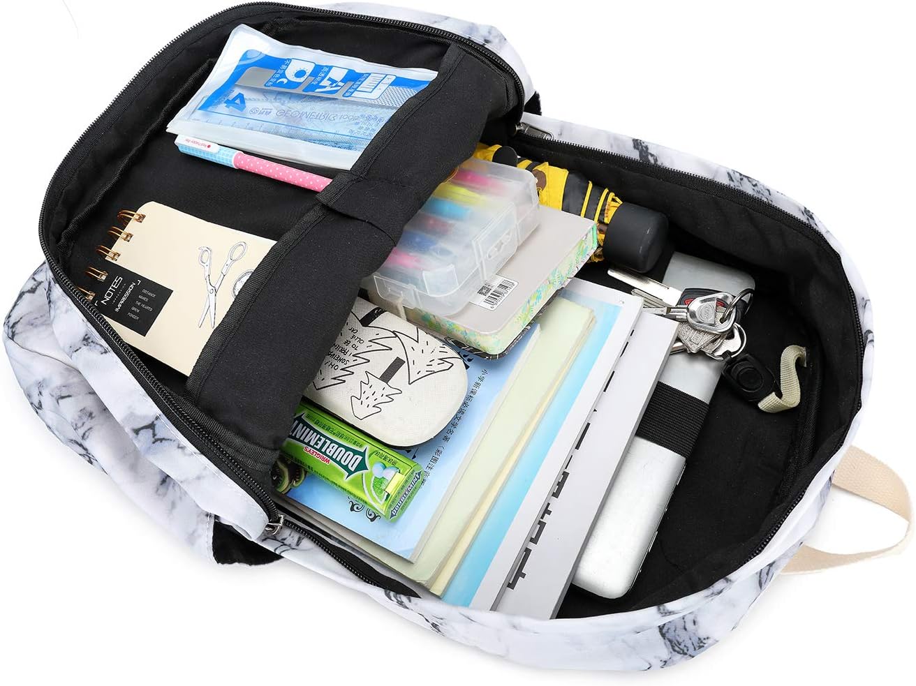 Featured Product Backpack for Teen Girls Womens School Backpack Laptop Bookbags Travel Casual Rucksack Daypacks (Marble)