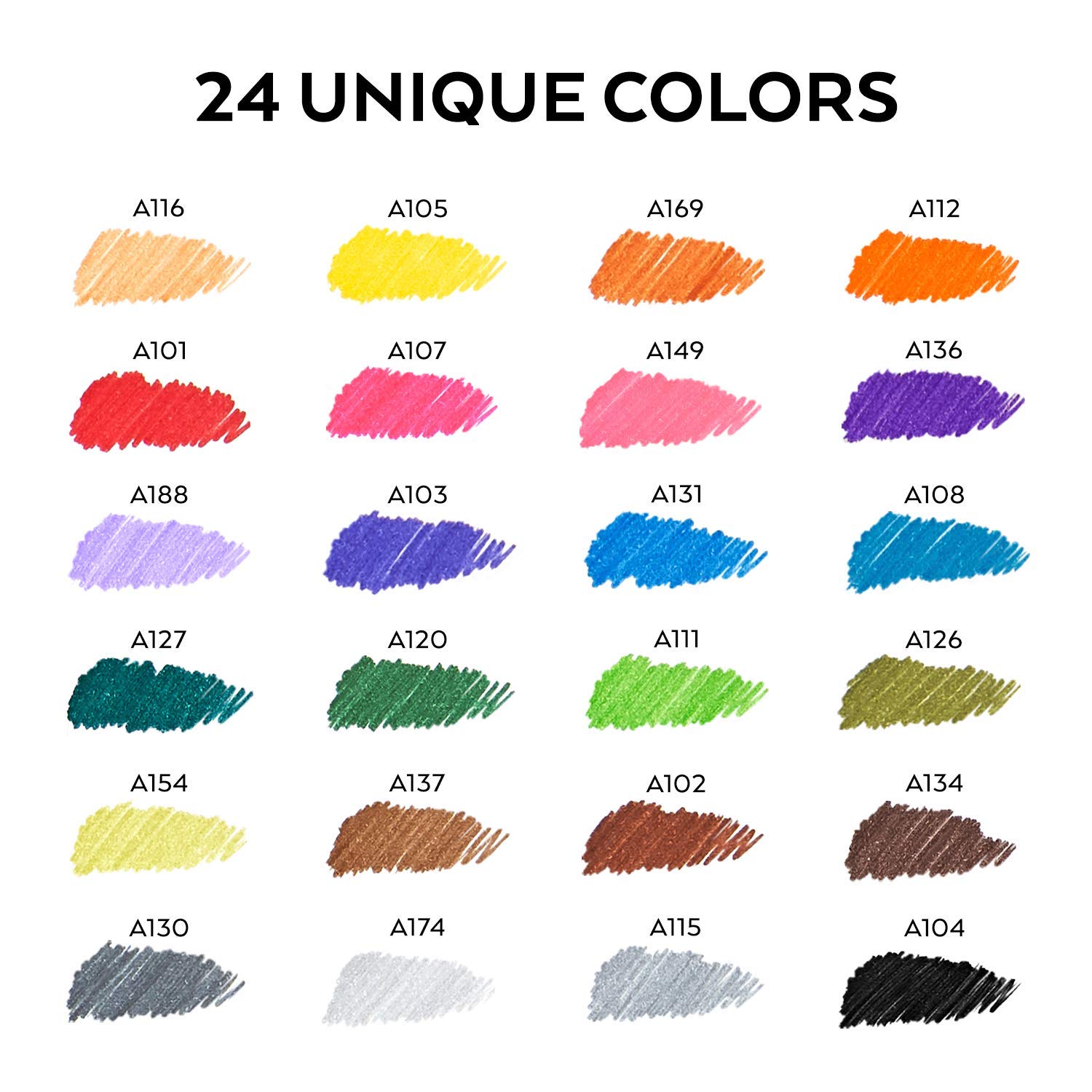 Buy ARTEZA Inkonic Fineliners Fine Point Pens, Set of 24 Fine Tip