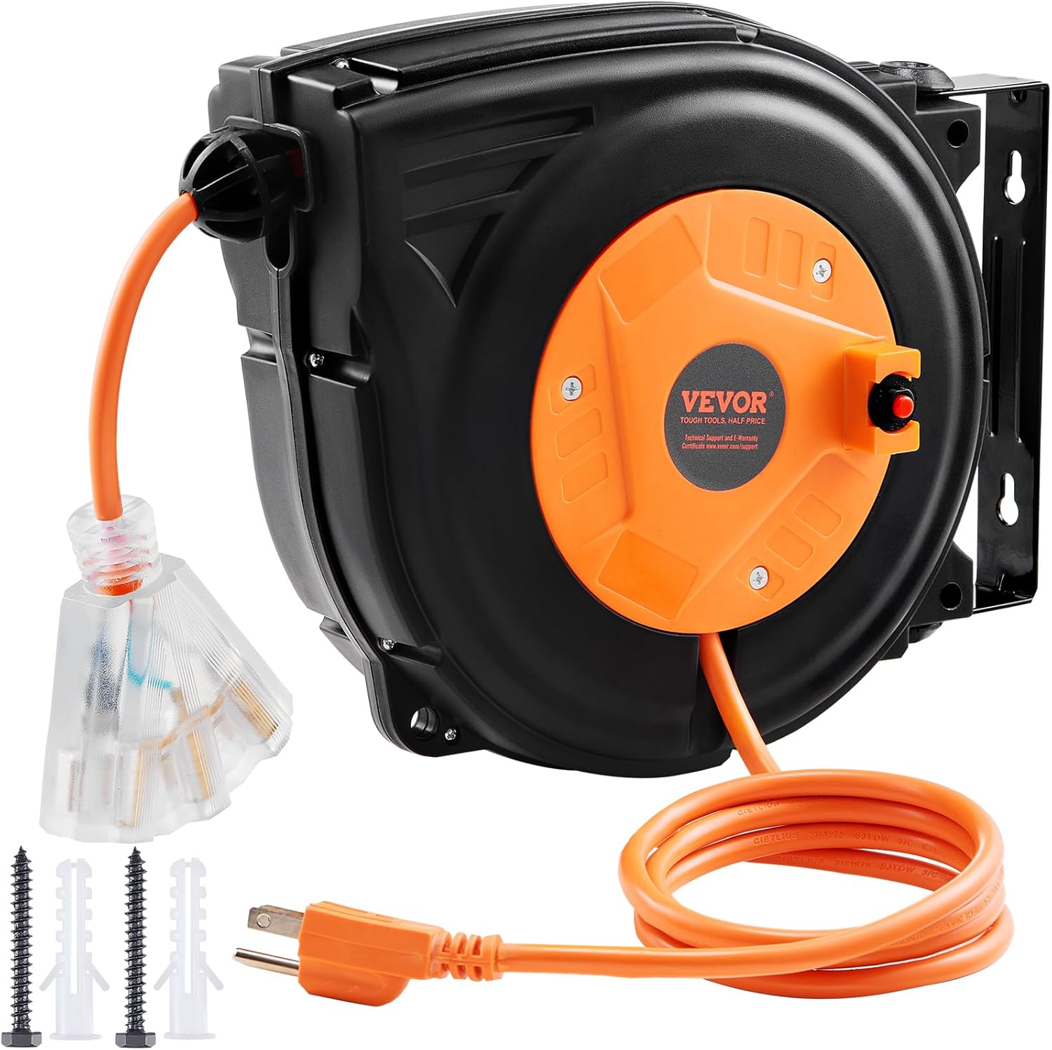 VEVOR Retractable Extension Cord Reel, 30 FT, Heavy Philippines | Ubuy