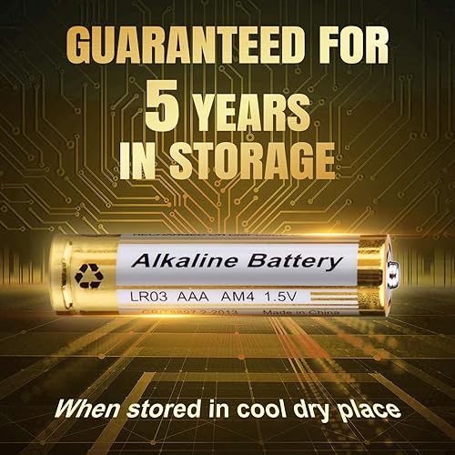 Miniatura 4 de CICMOD Pilas alcalinas AAA de 1.5 voltios AAA para dispositivos domésticos y de oficina, 10 unidades