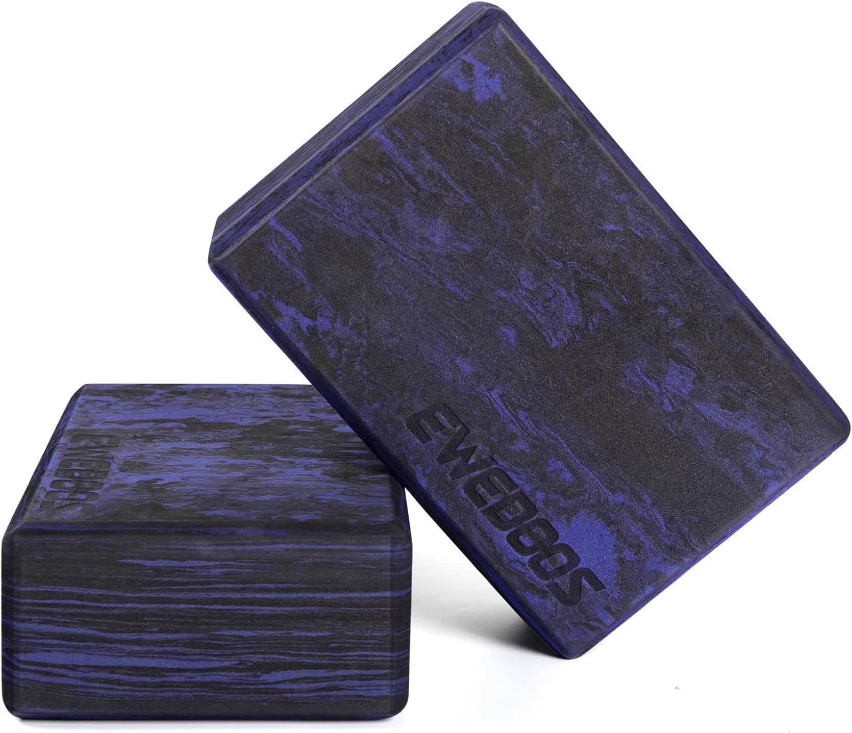 Ewedoos Yoga Blocks 2 Pack Eco Friendly Yoga Block High-Density Non-Slip Yoga Block Set for Yoga Pilates
