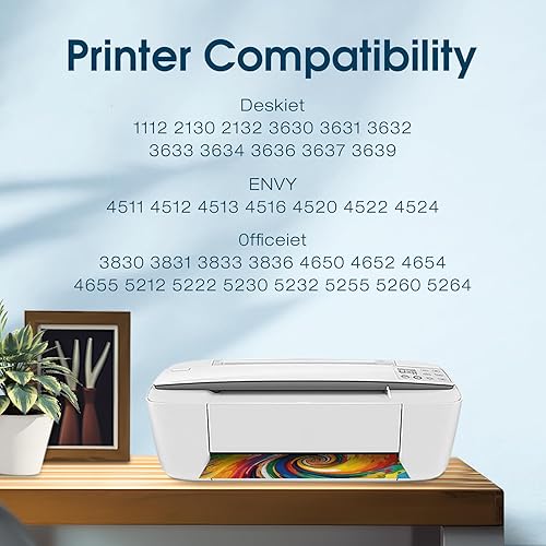 Miniatura 4 de Paquete combinado de cartuchos de tinta de alto rendimiento 63 XL de repuesto para tinta HP 63 para HP Envy 4520 4512 4516 Officejet 3830 4650 4655