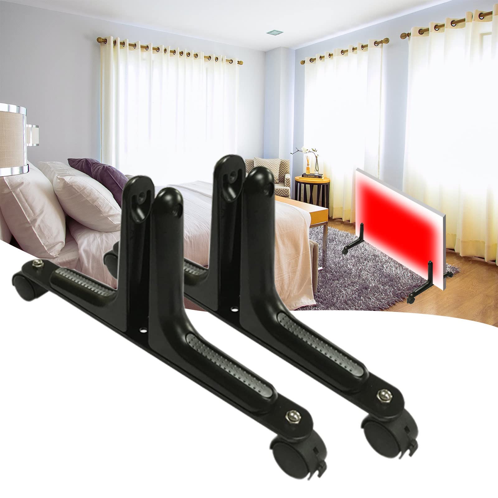 Piedini Per Riscaldamento A Infrarossi, Piccoli Piedini Adatti Per Piastre Riscaldanti, Faretti Piatti – Per Uso Autoportante, Riscaldamento Elettrico, Base In Alluminio (confezione Da 2 - Foto 7