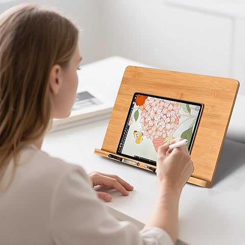 Miniatura 2 de Soporte de tableta extra grande para escritorio, soporte ajustable para tabletas de pantalla táctil