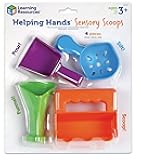 Learning Resources Helping Hands Sensory Scoops - Fidget Sand Toys, Water Bin Play, Tool Set, Fine Motor Games, Toddler Daycare Essentials, Homeschool Preschool