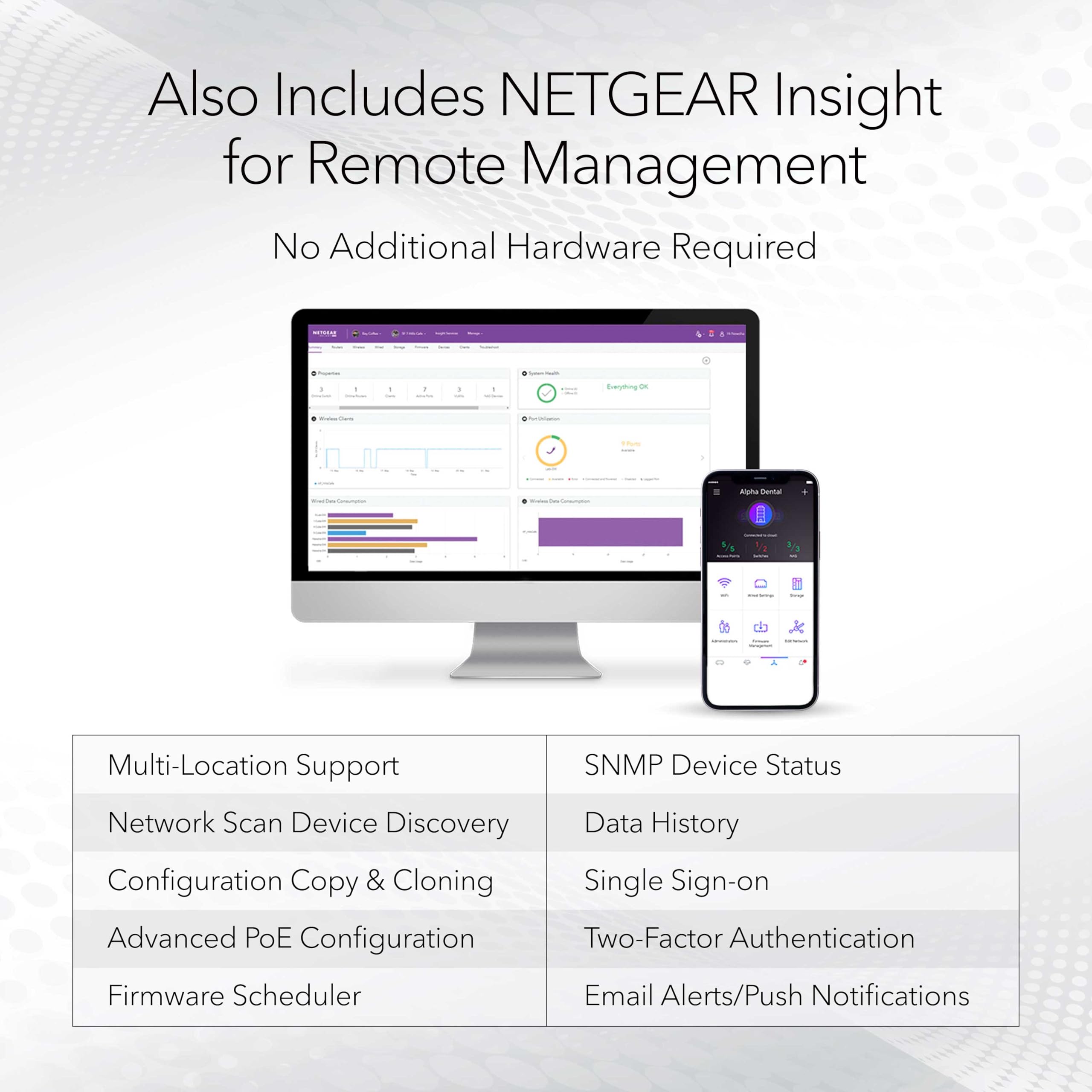 NETGEAR Commutateur Intelligent Gigabit Ethernet 8 Ports (GS108T) – Géré, avec 1 Port PD, Gestion du Cloud Insight en Option, Support de Bureau ou Mural, Fonctionnement Silencieux et Protection à Vie