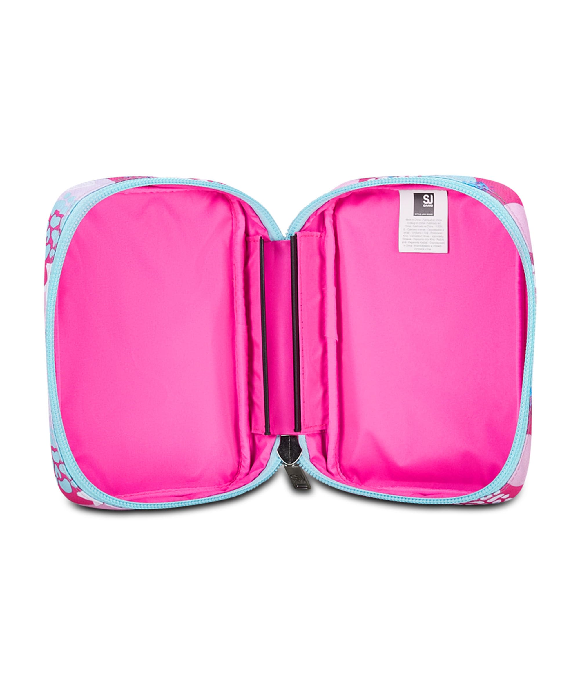SJ Gang Astuccio Scuola Speed Pad, Rosa, Portapenne Mono Scomparto Con Plance Amovibili e Penne, Matite, Colori, Accessori Zaino, Elementari, Medie, Bambina