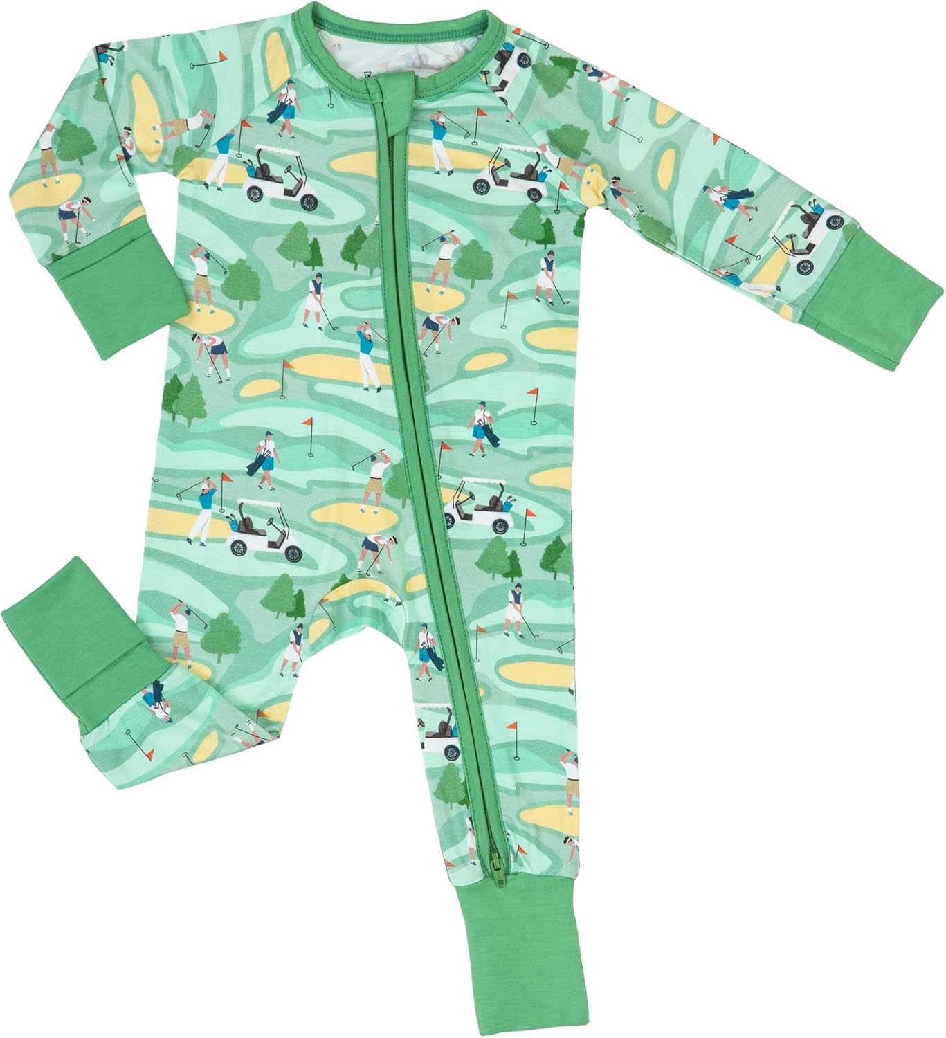 LollyBanks Baby Pajamas, Long Sleeve Baby Romper with 2-Way Zipper, 95% Viscose from Bamboo and 5% Spandex, Infant Sleepers
