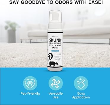 NonScents Skunk Odor Remover Head & Face Foam - Skunk Odor from Pets