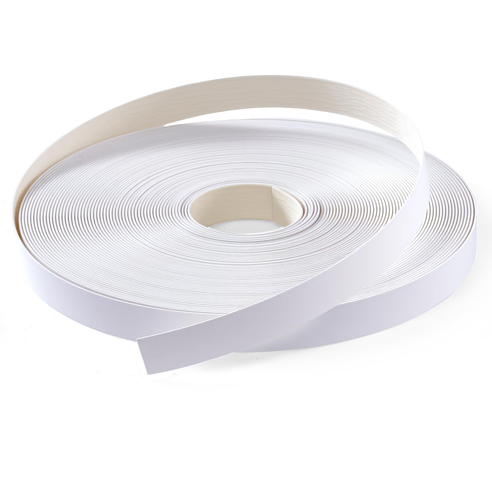 Cinta de borde de PVC blanco de 7/8" para cantos de madera contrachapada y muebles