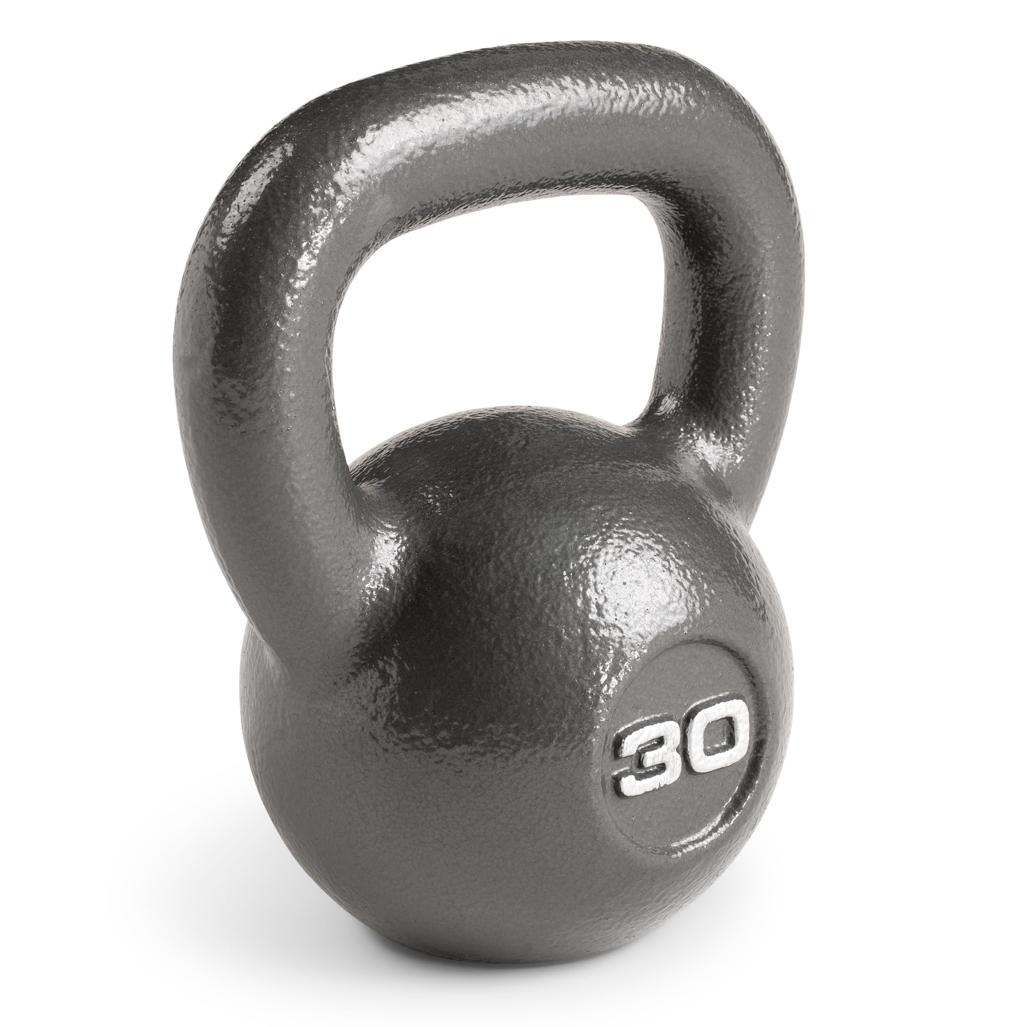 Marcy Hammertone Kettlebells, Ideal Workout Weights For Home Gym, Cast Iron, Black, 30lbs HKB-030