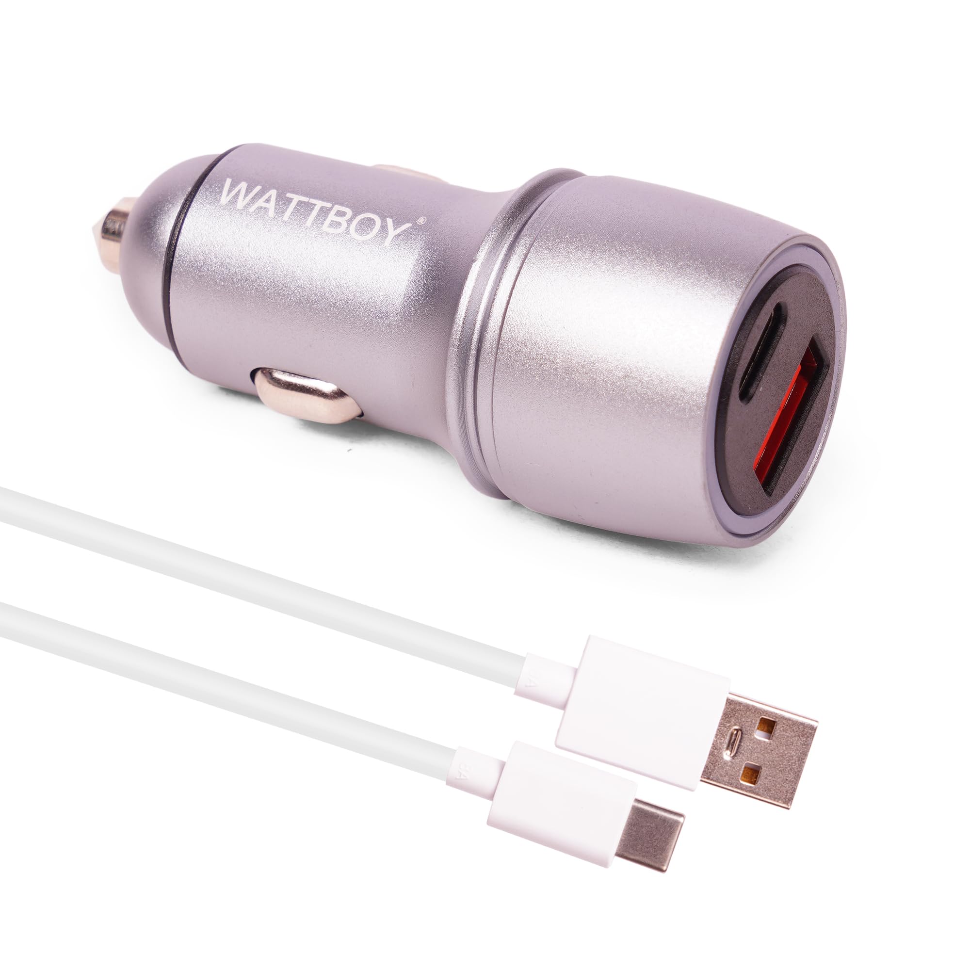 125W Fast Car Charger, Metal, SuperVOOC QC+PD, Dual Port USB-A and USB-C, with USB Charging Cable-image-13