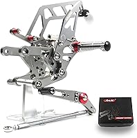 Vista 36 de Arashi (Versión 2.0) Estriberas ajustables para Yamaha MT09 FZ09 2014-2020 (QS)/FJ09 2014-2020/XSR900 2014-2021 MT 09 Conjunto de reposapiés Negro