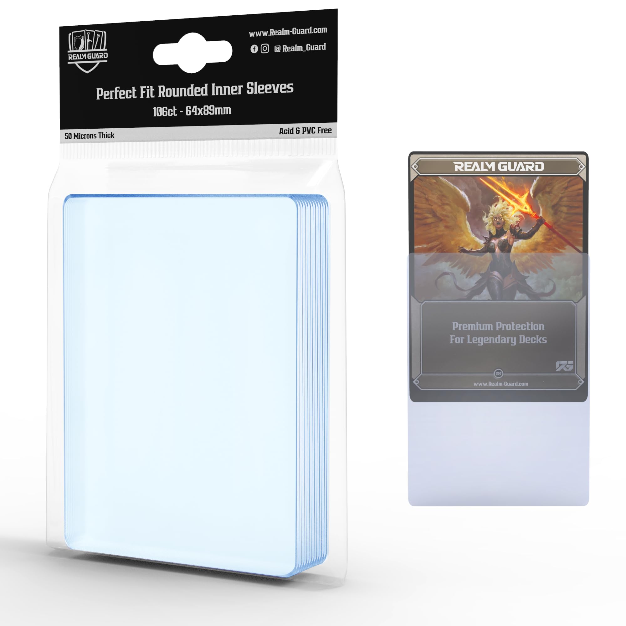 rounded card sleeves Amazon.com: 106ct TCG Perfect Fit Rounded Inner Sleeves by Realm Guard :  Toys & Games