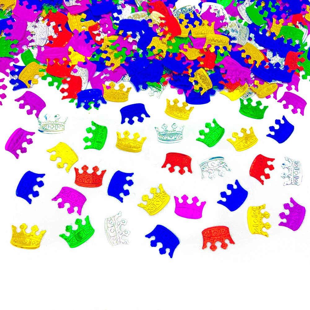 45g Imperial Crown Confetti Table Scatters Confetti Metallic Foil Imperial Crown for Party Wedding Birthday Baby Shower Bridal Shower Festival Theme Party Decorations Supplies