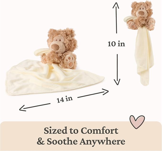 GUND Baby Philbin Peluche con Manta Oso Teddy Marrón 14" miniatura 3