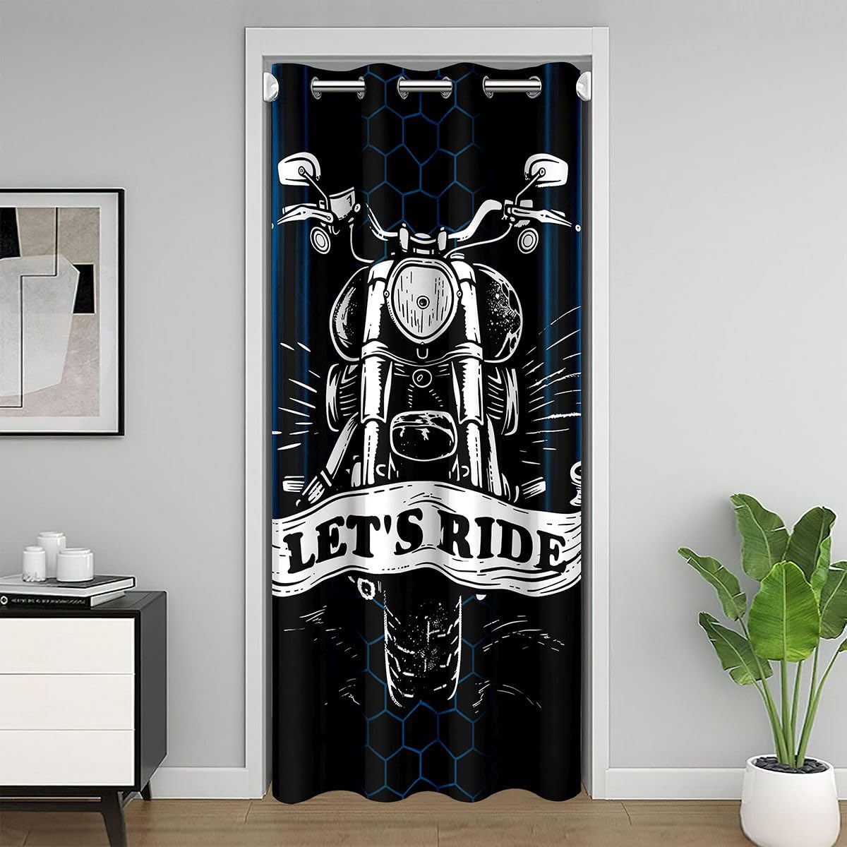 Rideau de porte de voiture de sport Manfei 152x203cm séparateur de pièce fluo