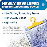 Vista 3 de Dry & Dry Paquete de 4 absorbentes de humedad prémium para el hogar, sótano y dormitorio, deshumidificadores pequeños