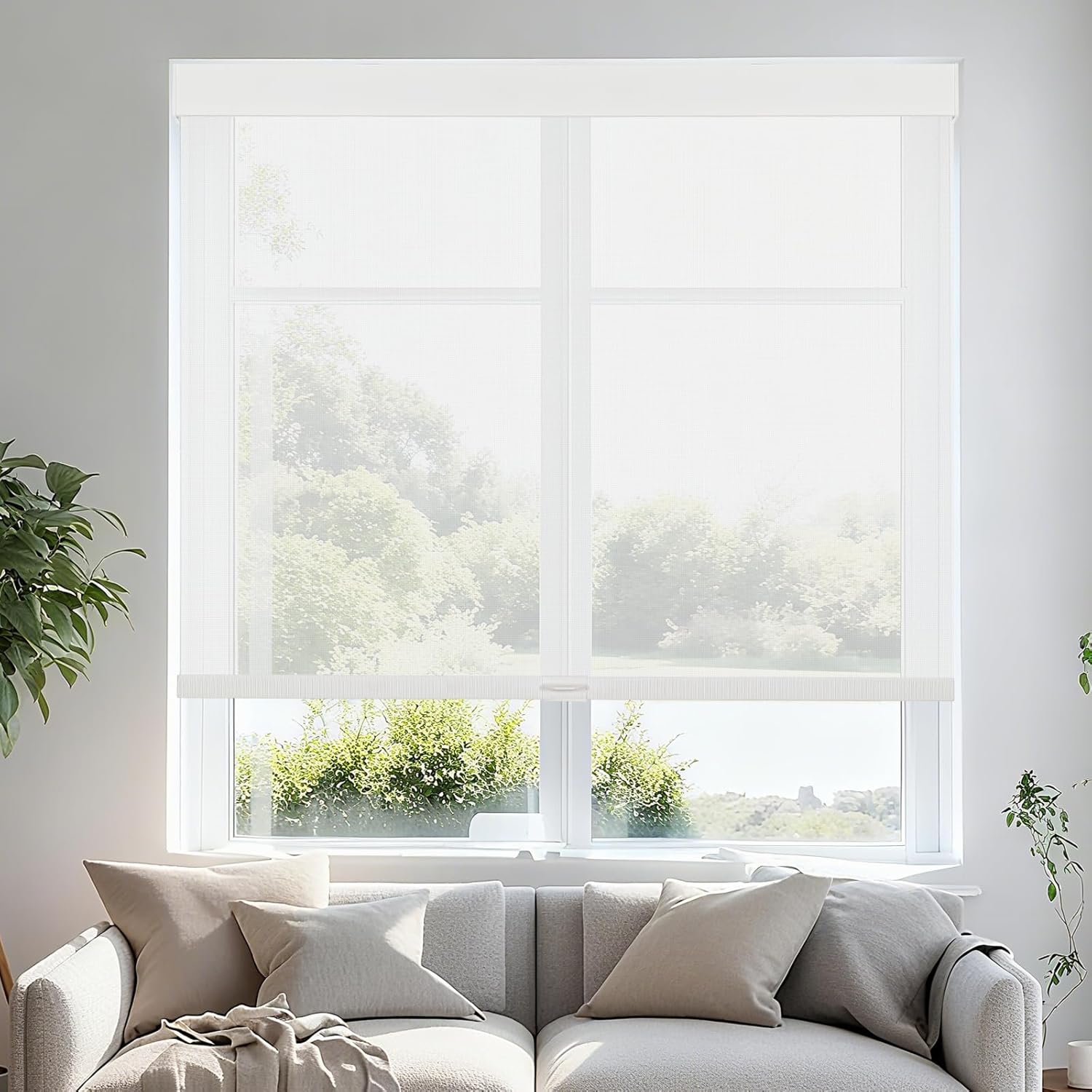 Persilux Free-Stop Cordless Roller Shades for Windows Light Filtering Shades