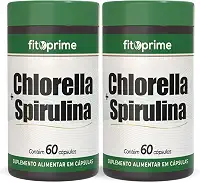 Kit 2x Chlorella + Spirulina 60 Cápsulas