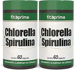 Kit 2x Chlorella + Spirulina 60 Cápsulas