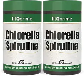 Kit 2x Chlorella + Spirulina 60 Cápsulas
