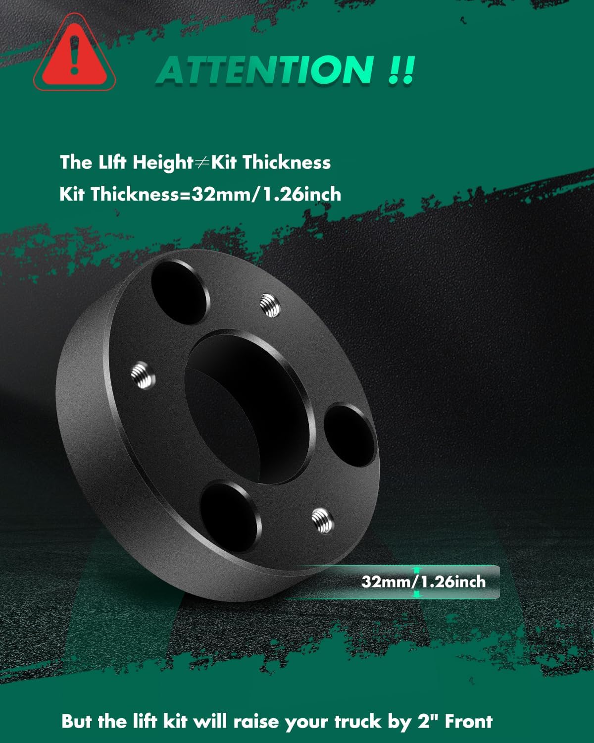 SCITOO 2 inch Front Lift Leveling Kit fit For Ram 1500 2011-2023, For Dodge Dakota 2006-2010, For Dodge Ram 1500 2006-2010 Coil Spring Spacer