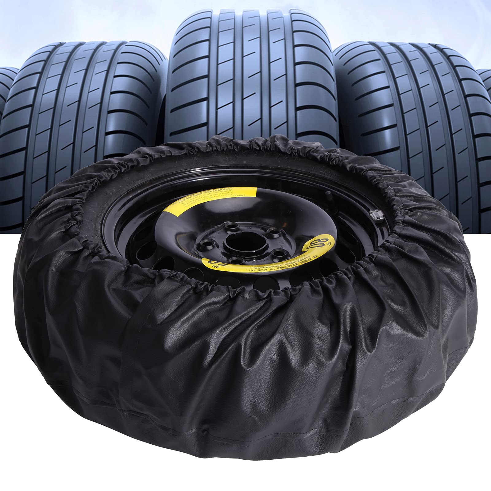 JMTBNO Copri Ruota di Scorta per Auto Copriruota di Ricambio di Protezione Borsa Pneumatici Impermeabile per Rimorchi, Camper, SUV e Vari Veicoli (per diametro totale ruota 65-68 cm)