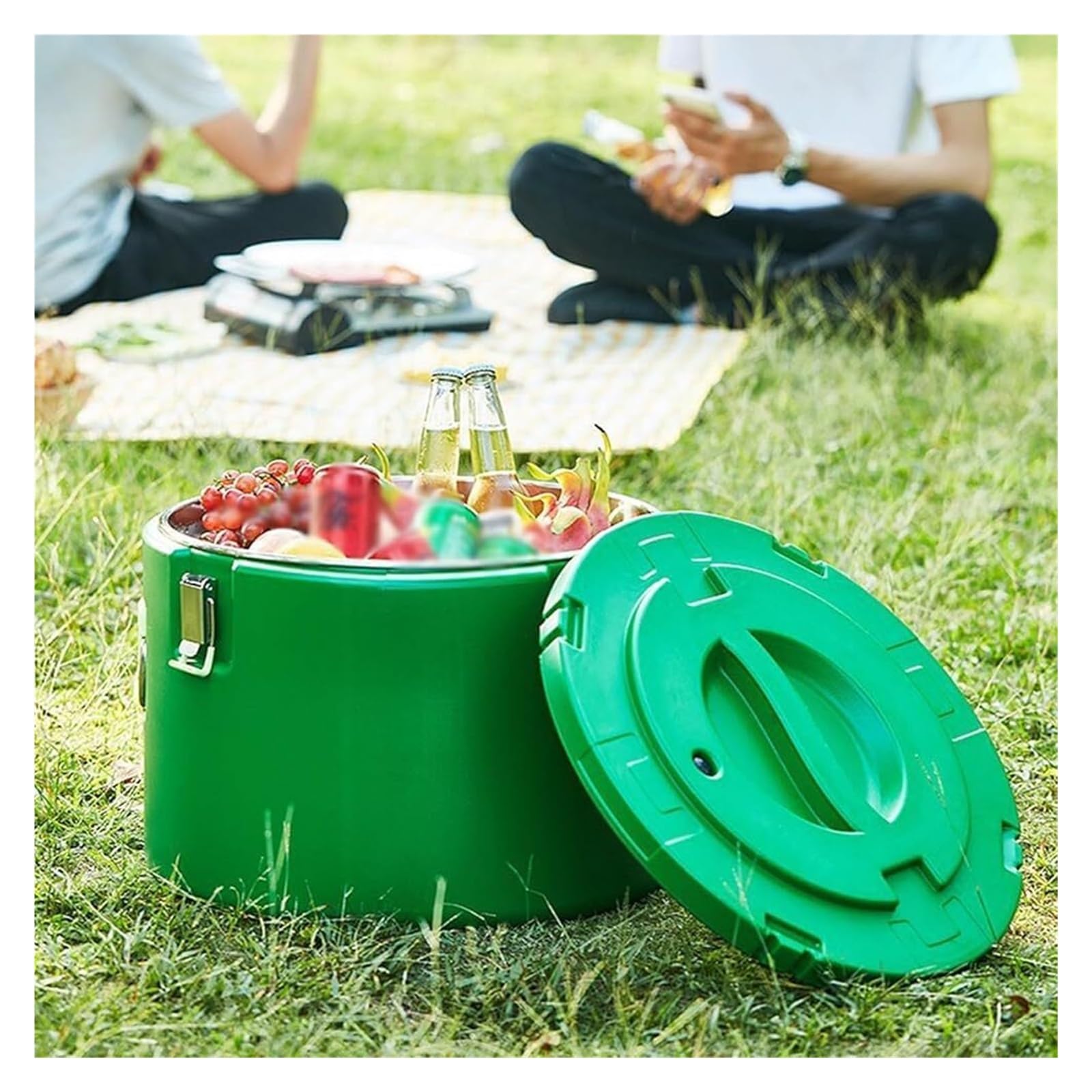 Récipient à Soupe isolé Portable à Seau isolé Seau a glacon | Chauffe-plats commerciaux, for le stockage des aliments chauds et froids