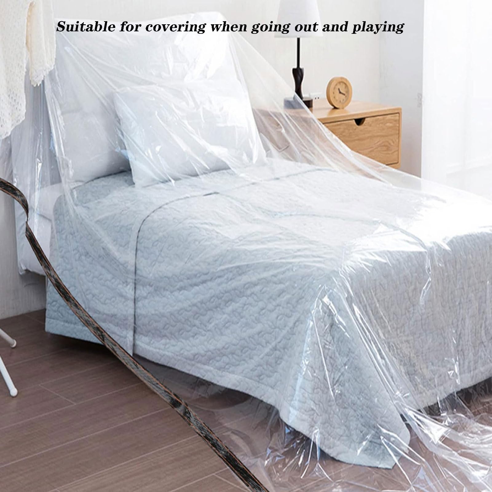 Ezcasch 1x2m Bâche Transparente Avec Œillets, 420g/m² Bache Transparente, Bache Exterieur