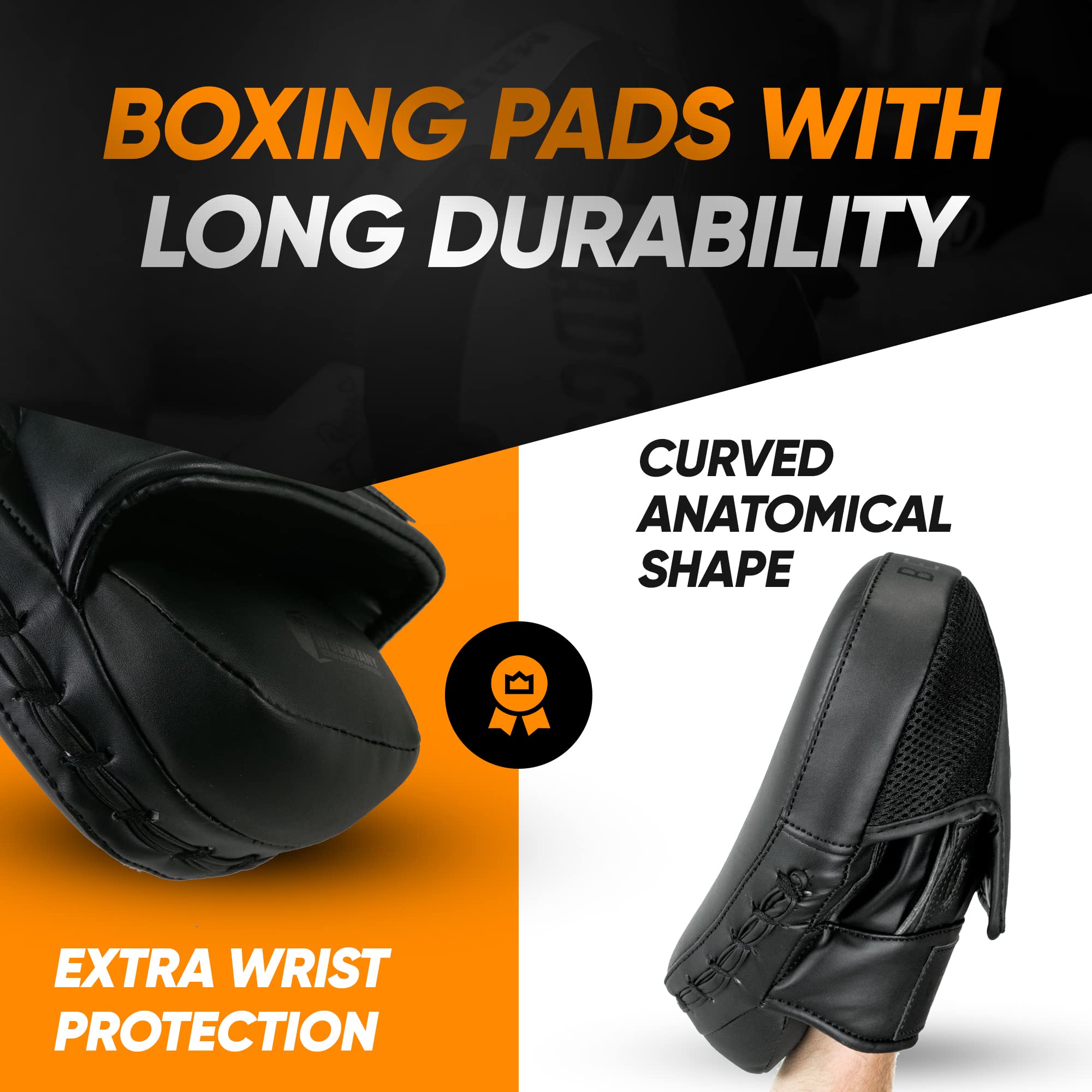 MADGON Pao Boxe avec Rembourrage de Haute Qualité pour Une Absorption