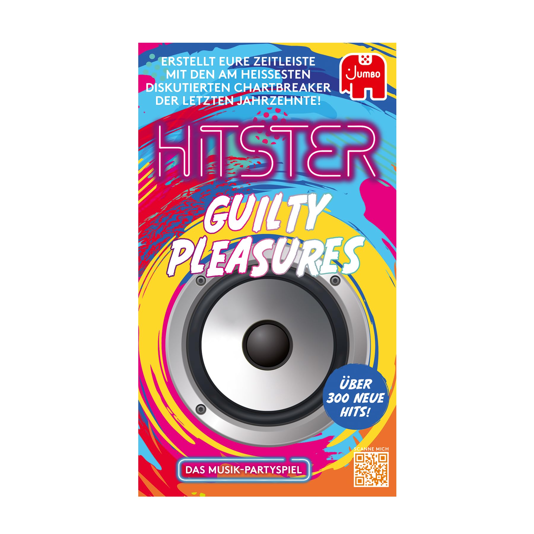 Hitster Jumbo Spiele Hitster Guilty Pleasures - EIN Party- und Kartenspiel für Erwachsene und Familien - 2 bis 10 Spieler ab 16 Jahren Deutsch