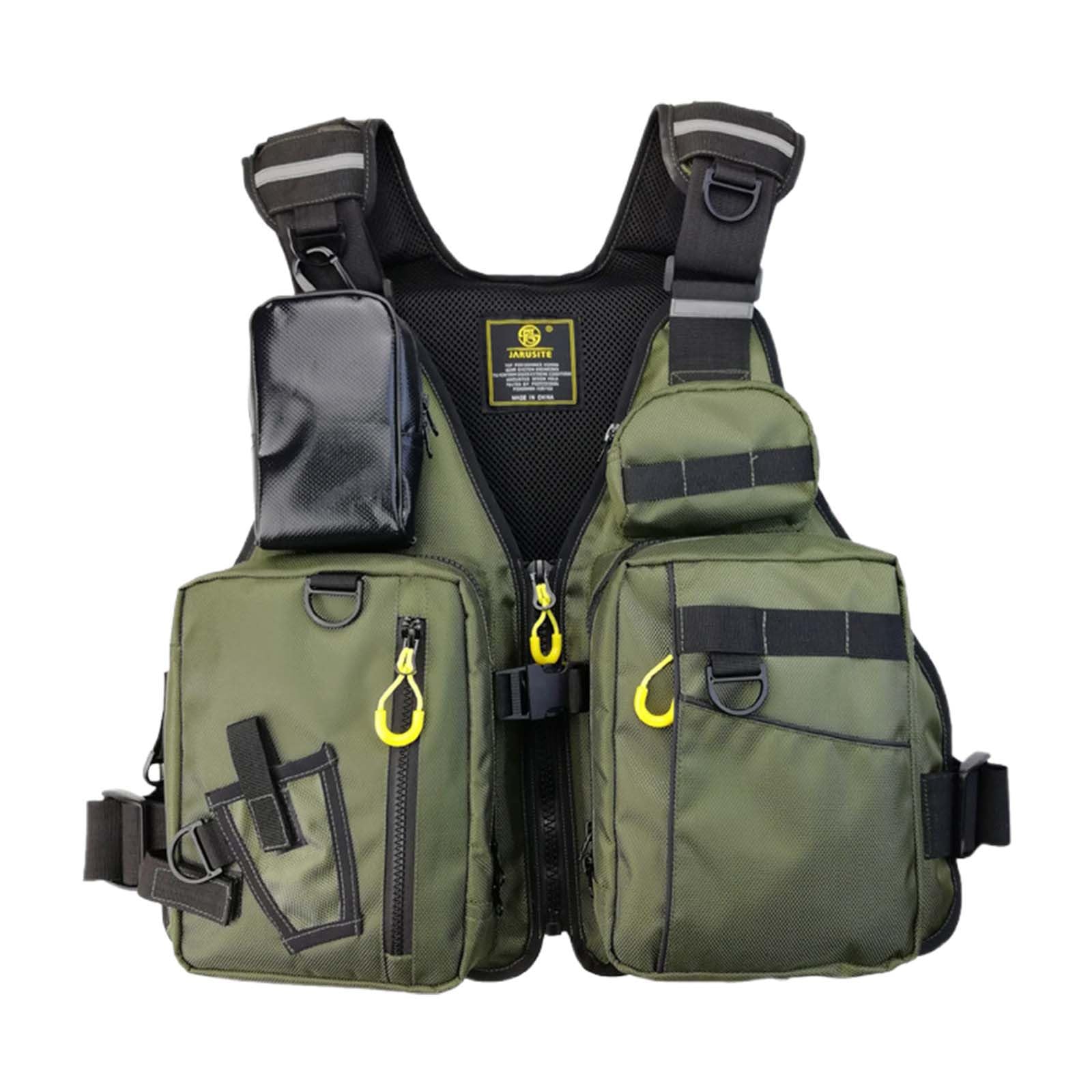 Gilet tattico da uomo per la pesca, accessori per la pesca, attività all'aperto, tempo libero, traspirante, gilet per il tempo libero, con molte tasche, per fattorie, caccia, pesca, sport