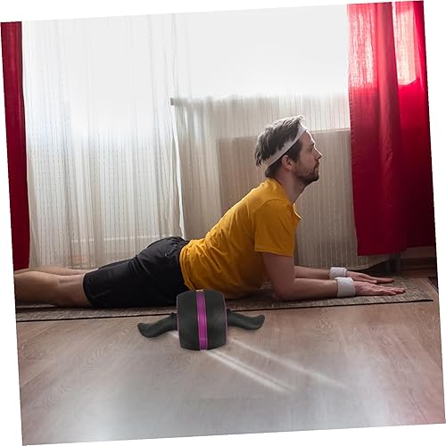 Miniatura 9 de Rueda de rodillo de abdominales con rebote automático antideslizante, para entrenamiento de fuerza central en casa, rueda de ejercicio con