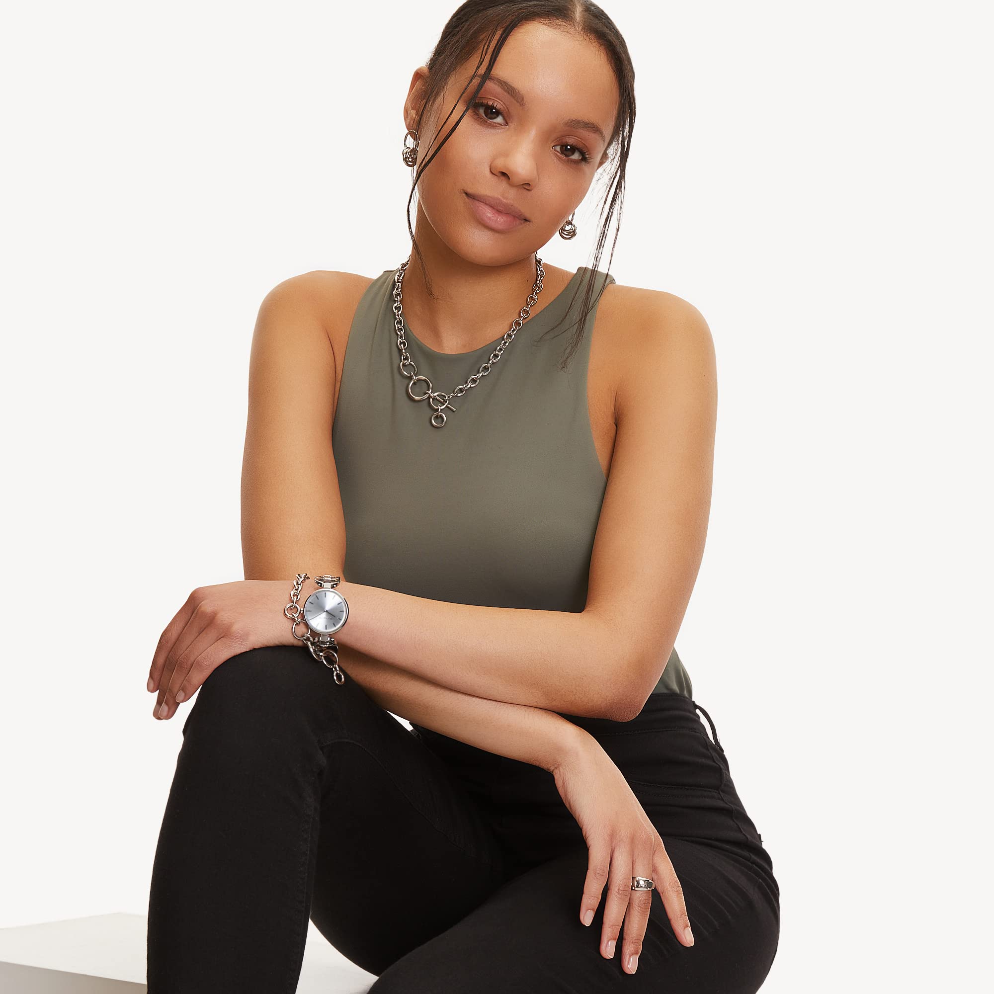 Tamaris Damenuhr – Schmuckbanduhr für Damen rund & eckig - Elegante Armbanduhr mit Schmuckband in Silber, Gold, Roségold, Schwarz, Grün