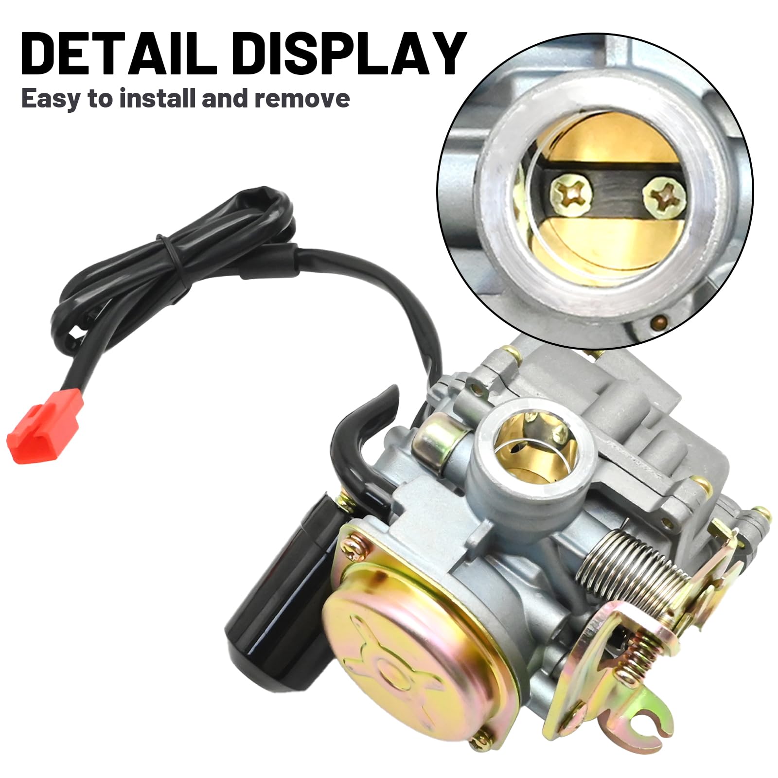 Carburatore 50cc 4T 4 tempi, ricambio per motori cinesi 50cc 4 tempi (GY6-139QMA/QMB), ricambio per Piaggio Fly Liberty Zip