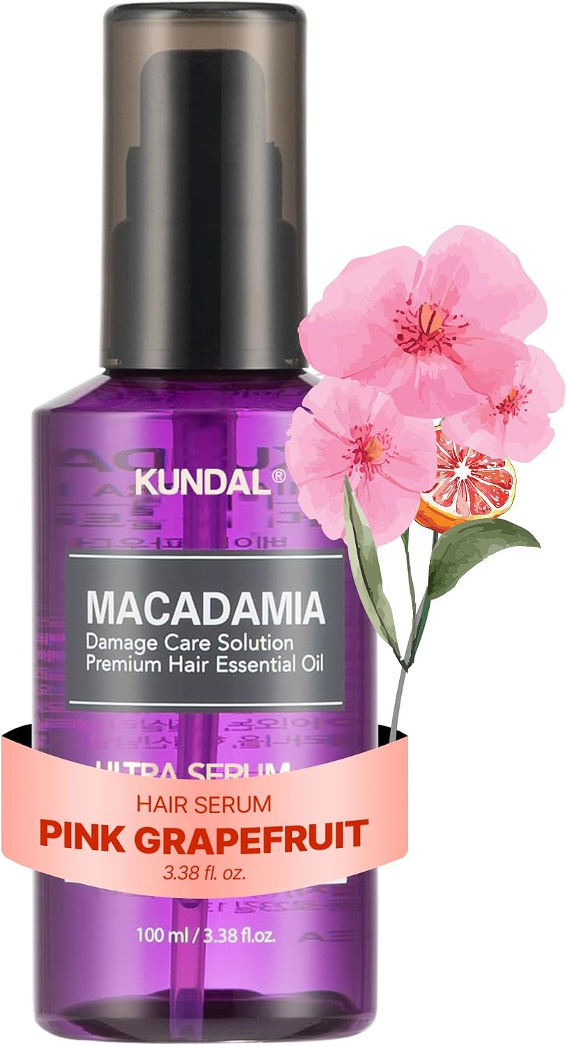 KUNDAL Kuru ve Yıpranmış Saçlara Onarıcı Bakım Serumu Macadamia Ultra Hair Serum (Pink Grapefruit)