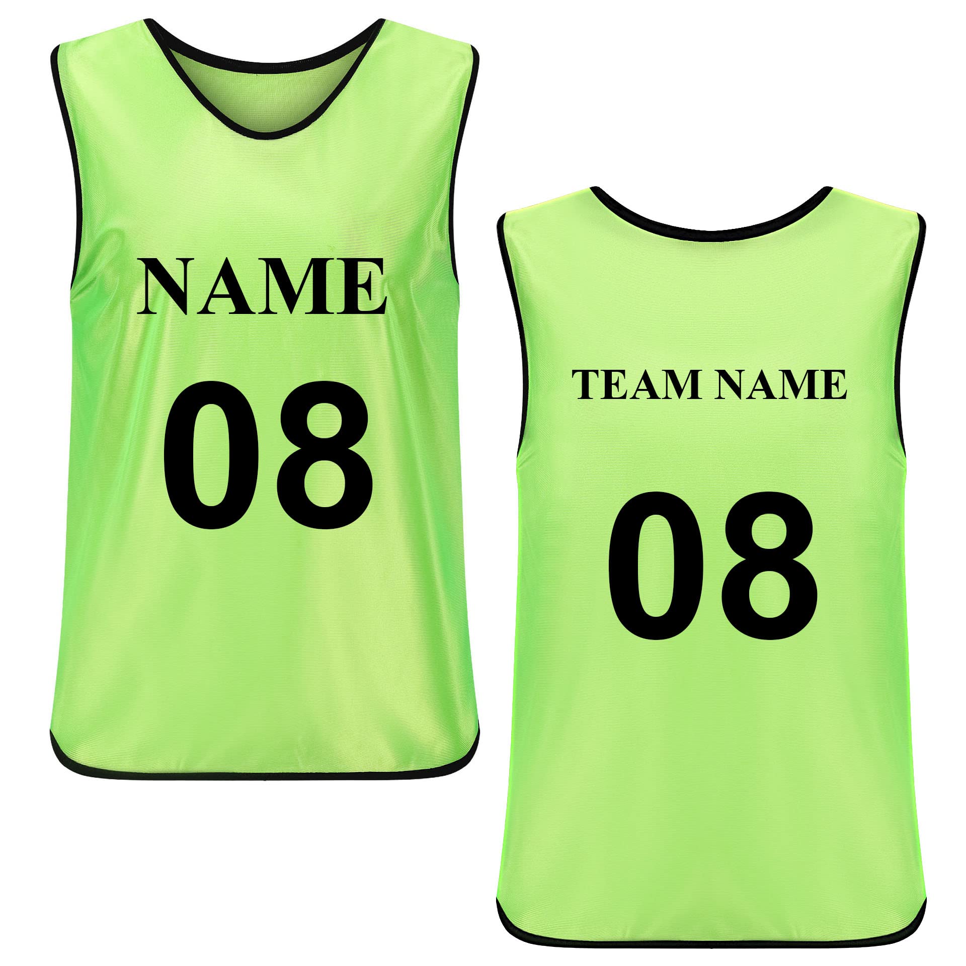 TopTie (Price/pièce) Gilet d'entraînement personnalisé pour le football pour adulte