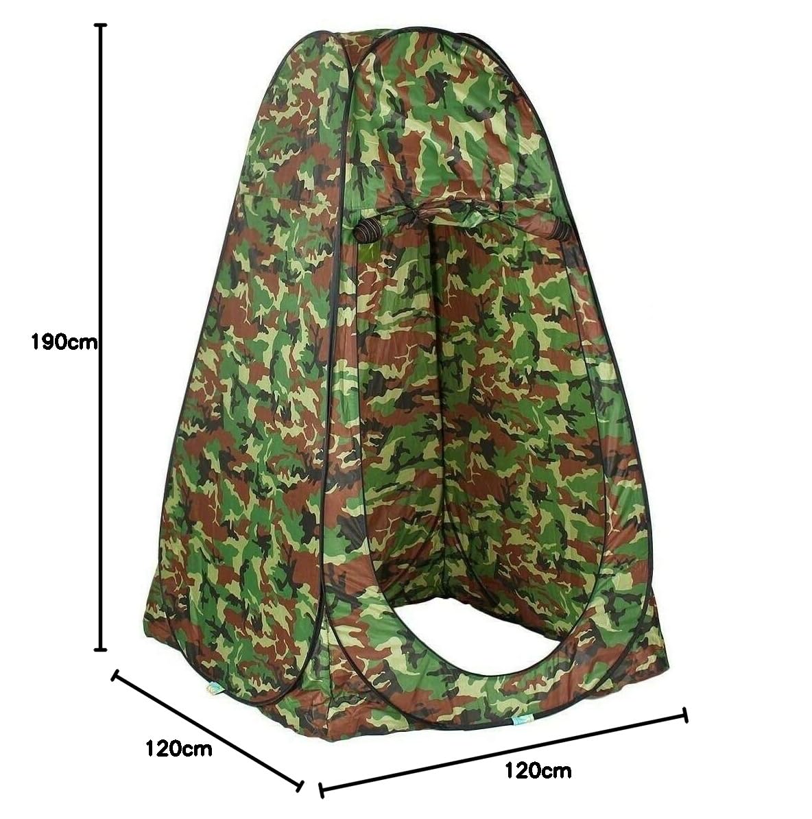HYU Tienda de campaña baño, WC, Ducha, Vestuario Impermeable Camping, Acampada, Playa, desplegable automatica Pop Up Camuflaje