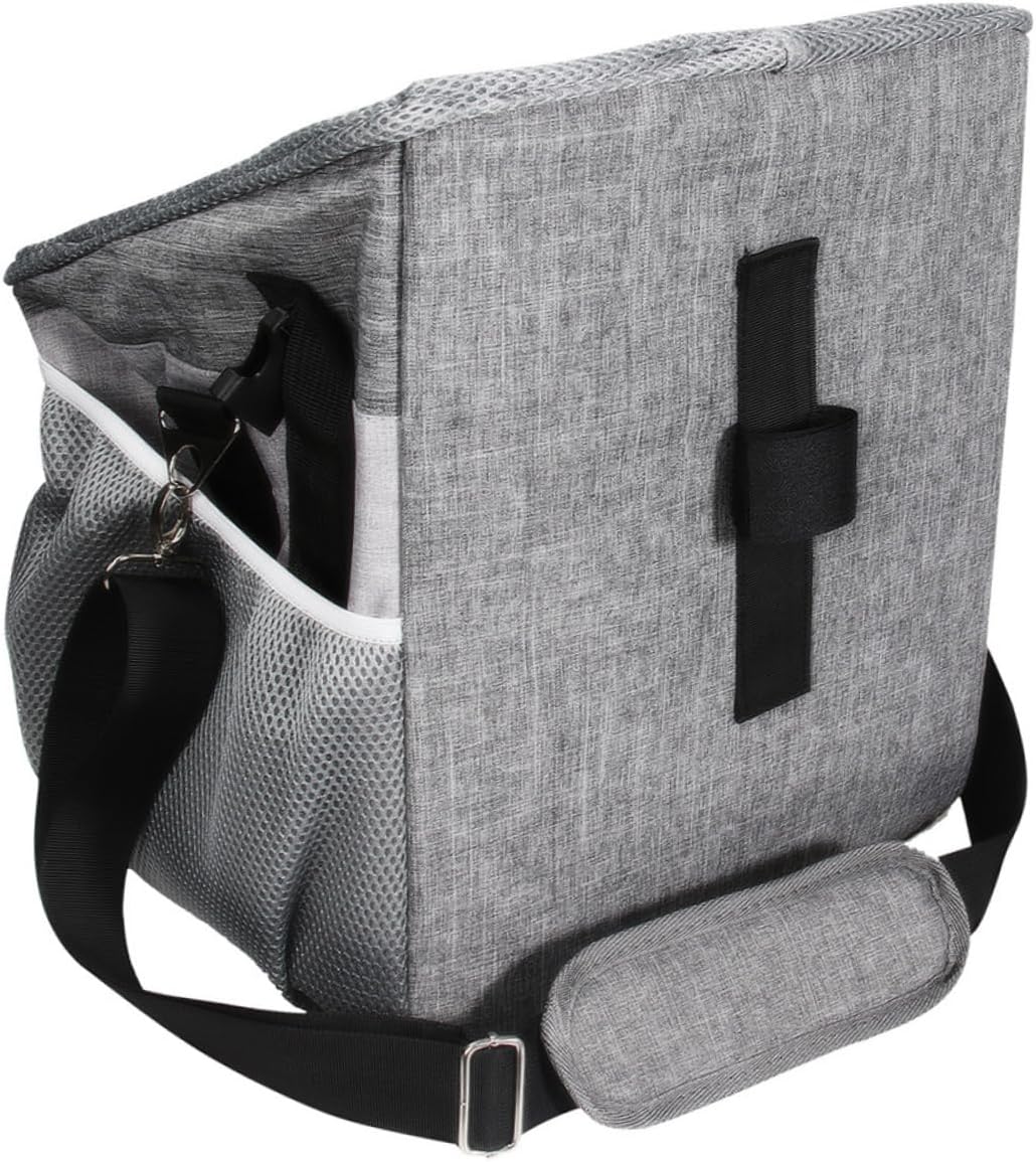 POPETPOP Detachable Oxford Pet Carrier Bike Pet Basket Dog Carriers Mesh Liner Comfortable Travel