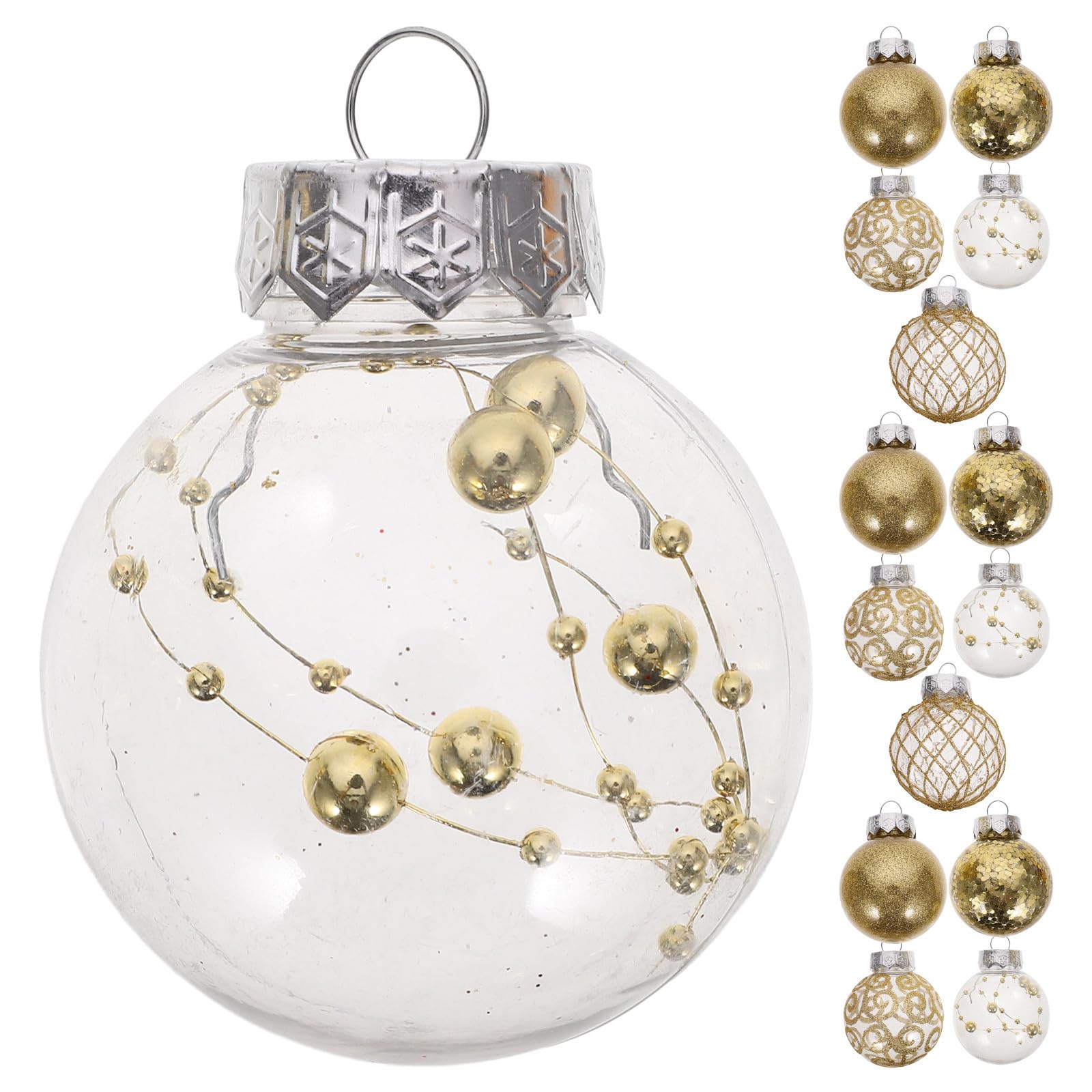 Toyvian 90 Pièces Boules de Noël Suspendues pour Sapin, Décoration
