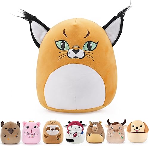 COSKINGLAND Peluche Floppa, adorable peluche de Floppa, adorable juguete de peluche Floppa, regalo de cumpleaños, animales de peluche Floppa, regalo