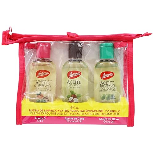Miniatura 1 de Jaloma Paquete de aceite oliva coco y aceite 3 excelentes aceites hidratantes para la piel bolsa de regalo de 3 piezas 1 bolsa de regalo