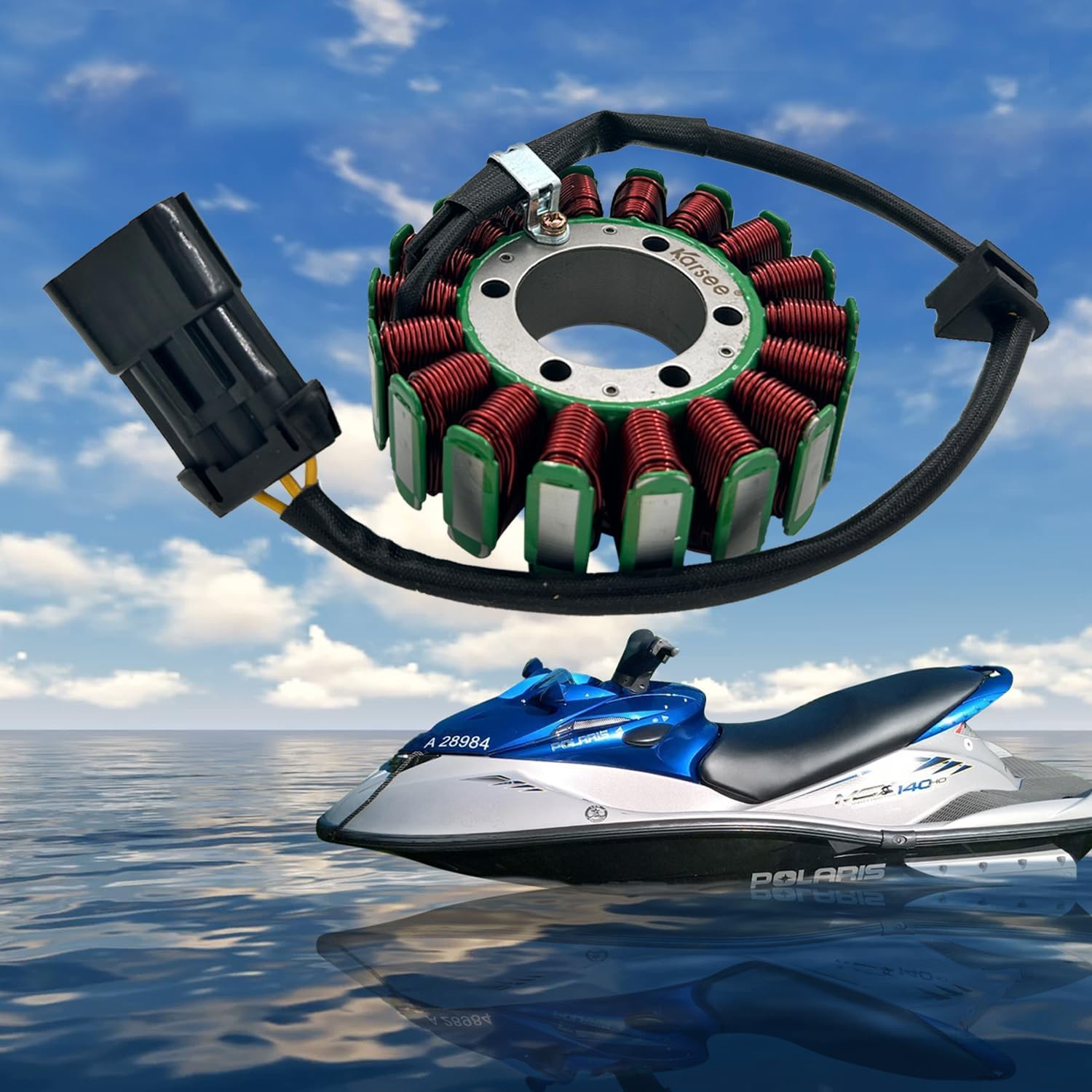 KARSEE Motorcycle Magneto Stator 0451486 Compatible with Polaris MSX 110/MSX 150 2004 Victory Jet-Ski Victory V92C V92SC 1999 2000 2001 4060654