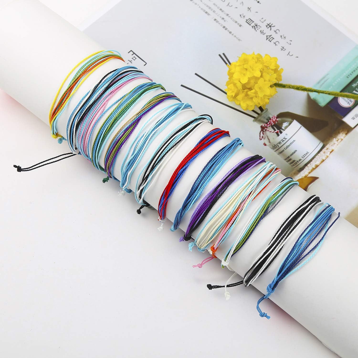 Starain Surf String Wave Bracelets for Women Boho Handmade Waterproof Adjustable Braided Beach Surfer Bracelets Set - Image 6