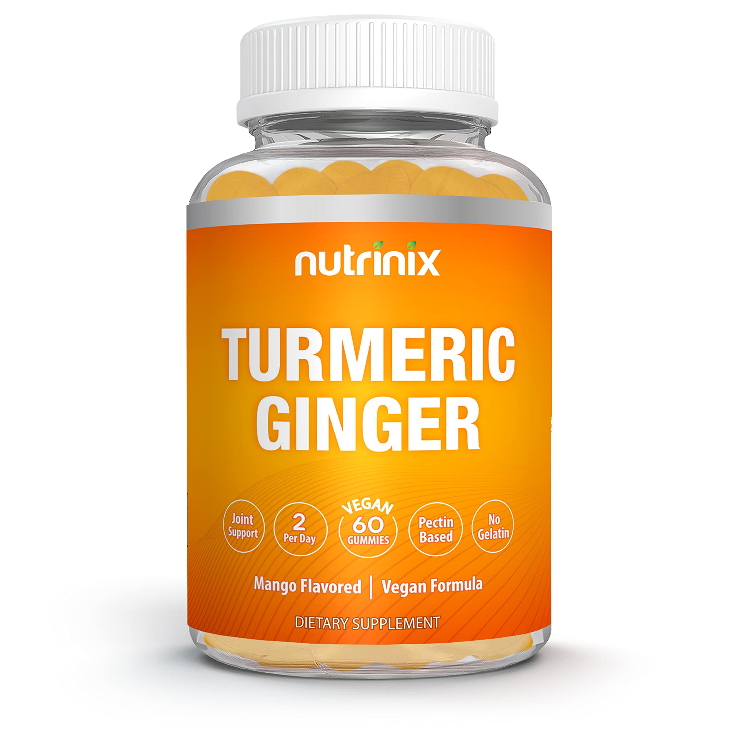 Buy nix Turmeric and Ginger Gummies for Adults 60 Curcumin Gummy