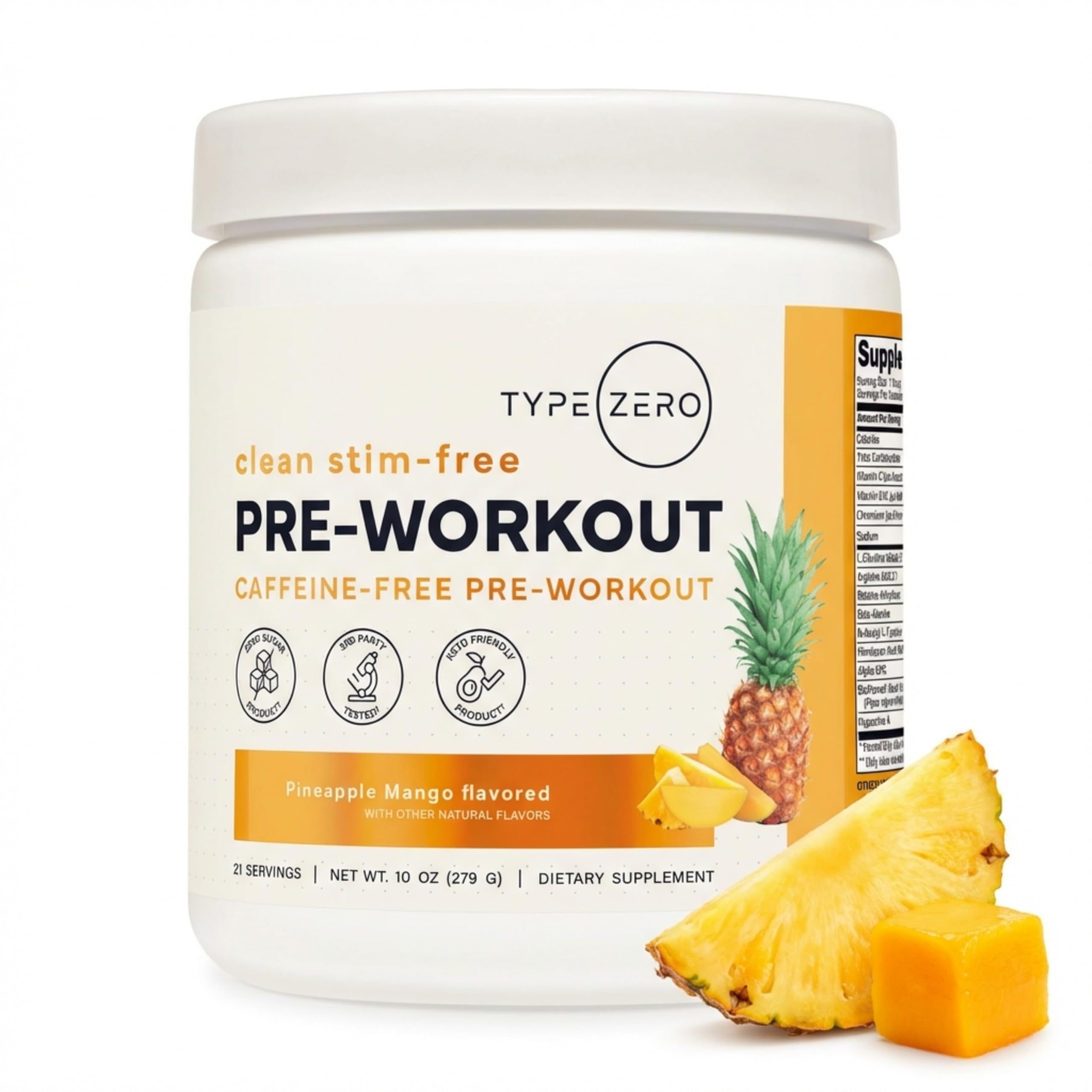 Amazon.com: Type Zero Clean Stim Free Pre Workout Powder + Nitric