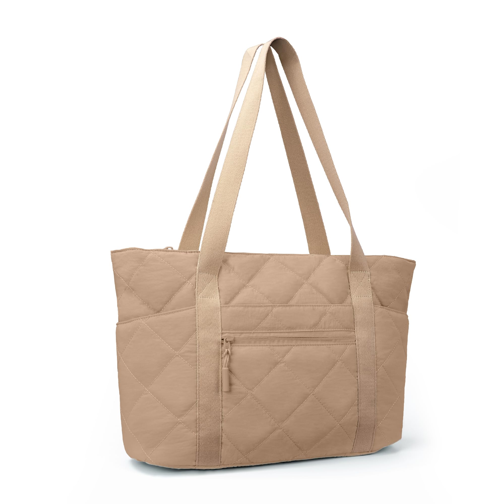 befen Laptop Tote Bag for Women Work, Travel Tote Bags Nurse Puffer Quilted Handbags, Lightweight Waterproof Beach Purse