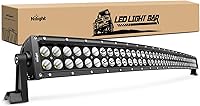 Nilight 71014C-A 42" 240W LED Light Bar Spot Flood Combo - Off-Road Driving Lights for Jeep SUV Truck Boat IP67 Waterproof