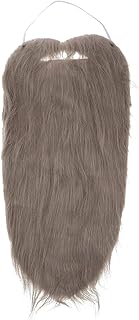 LUOZZY Fantasia de barba longa artificial barba bigode falsa fantasia fantasia cosplay barba (cinza)